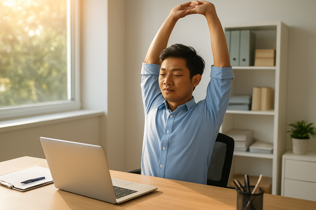 7 Tips Stretching di Ofis untuk Hilangkan Sakit Badan & Tingkatkan Produktiviti
